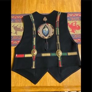 Vintage western wool vest